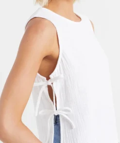 NINA TEXTURED TIE SIDE TOP