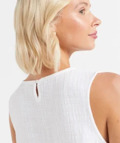 NINA TEXTURED TIE SIDE TOP