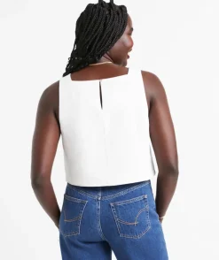 NORAH SQUARE NECK TEXTURED TOP