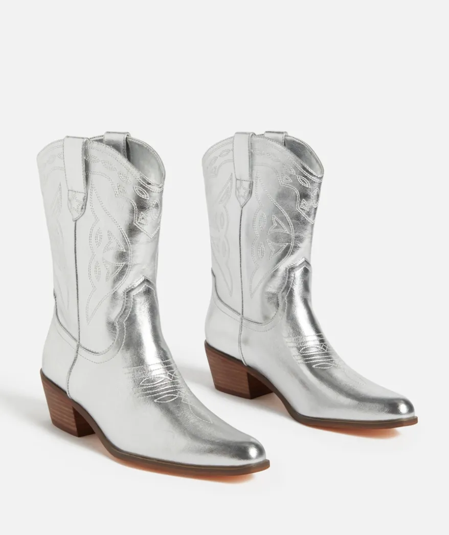 OLIVIA SILVER COWBOY BOOT