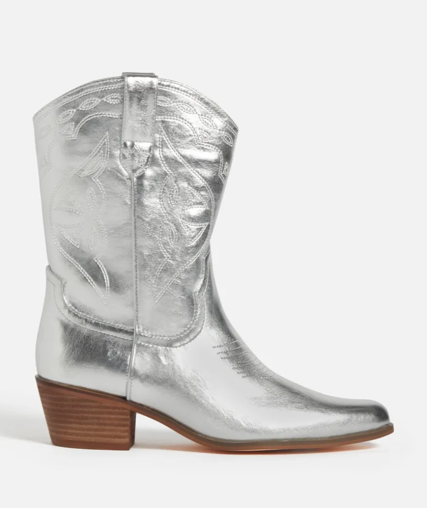OLIVIA SILVER COWBOY BOOT