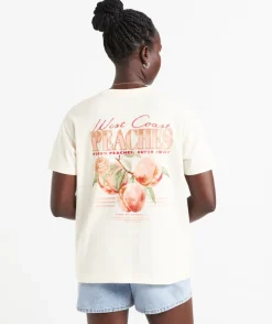 PEACHES OVERSIZED GRAPHIC TSHIRT