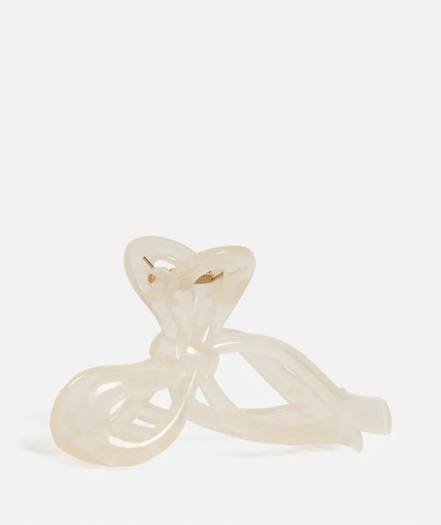 PEARL ACRYLIC BOW CLIP