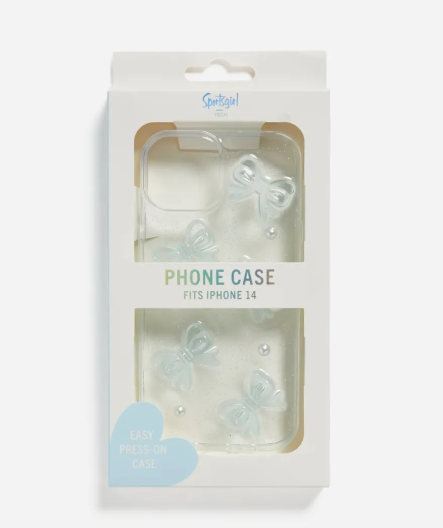 PHONE CASE - BLUE BOWS