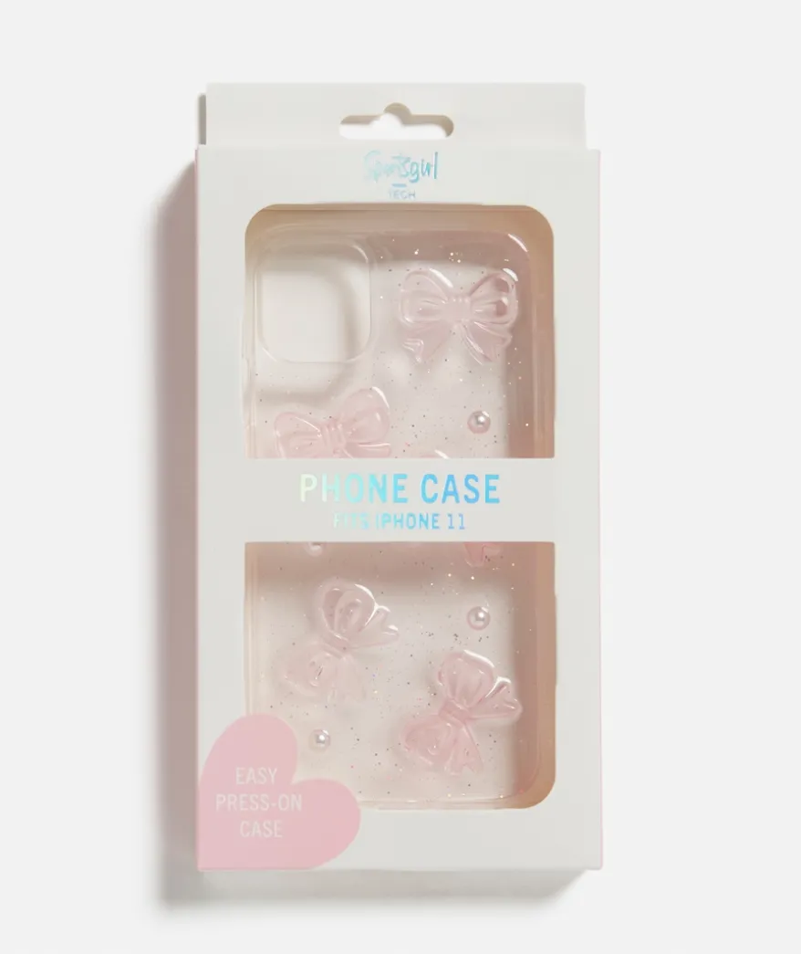 PHONE CASE - PINK BOWS