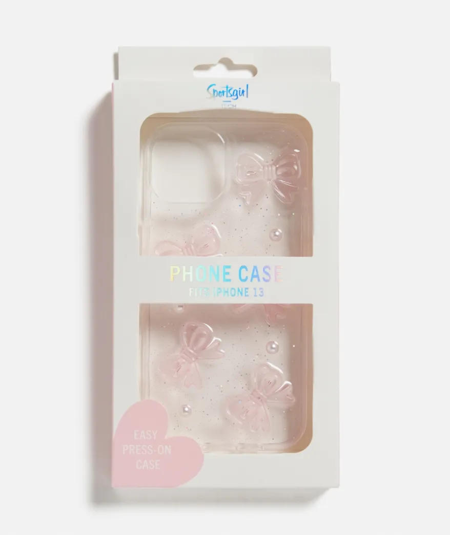 PHONE CASE - PINK BOWS
