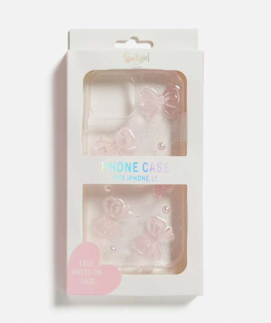 PHONE CASE - PINK BOWS