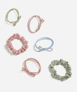 PINK BOW HAIR TIE AND SCRUNCHIE PACK