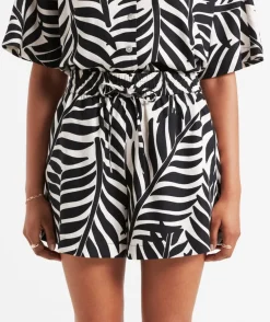 PIPER LINEN BLEND PRINTED SHORT