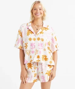 PIPER LINEN BLEND PRINTED SHORT