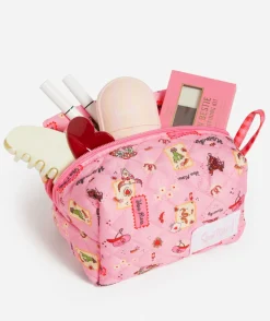 QUINN - QUILTED MAKEUP BAG SMALL - HOWDY PRINT