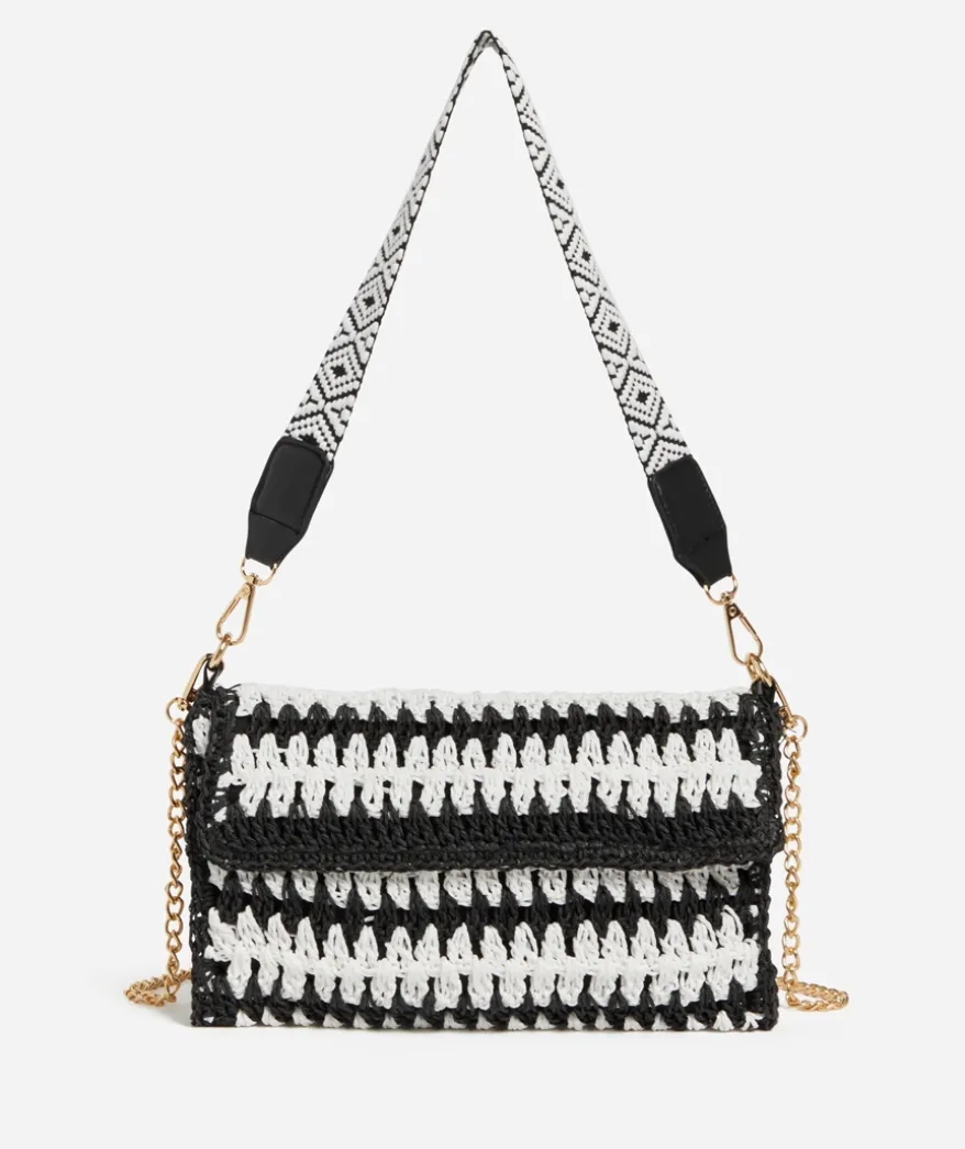 RACHEL SUMMER STRAW SHOULDER BAG