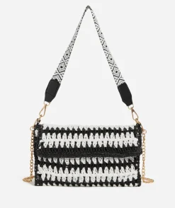 RACHEL SUMMER STRAW SHOULDER BAG