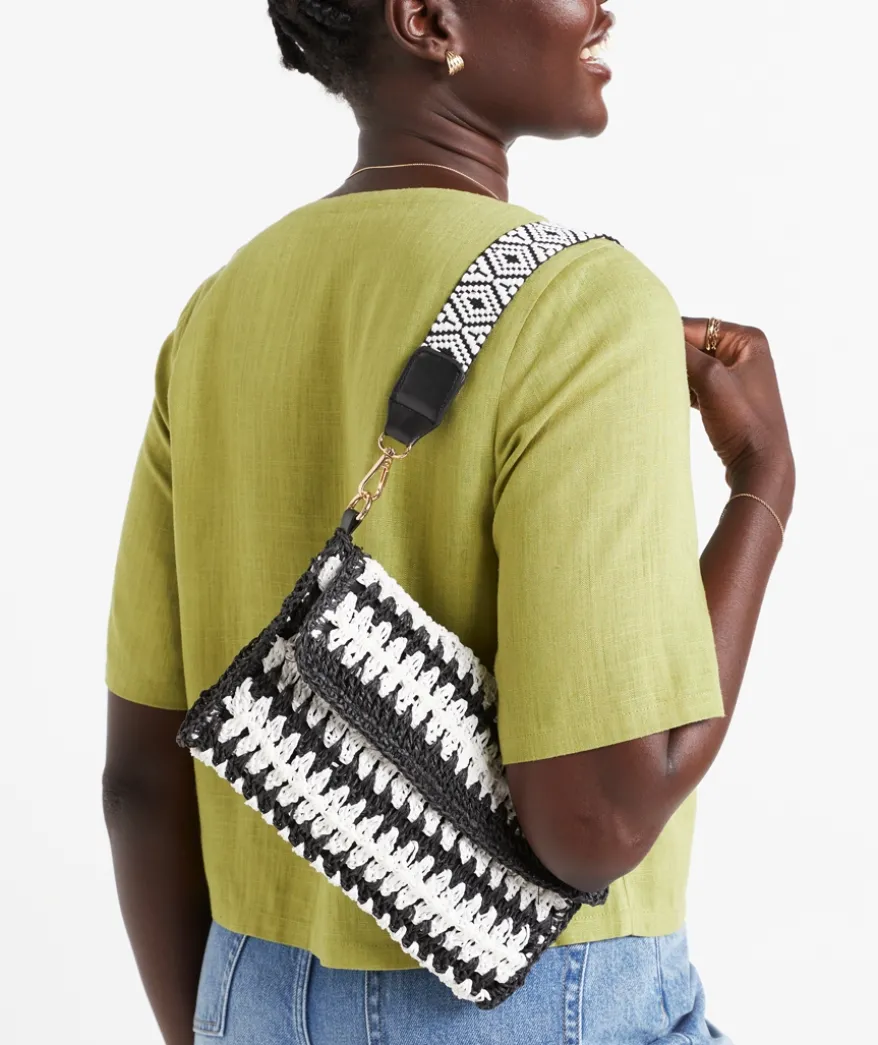 RACHEL SUMMER STRAW SHOULDER BAG