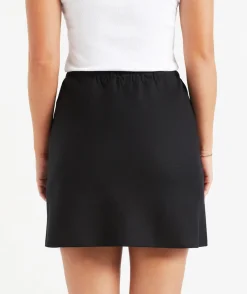 RAVEN BIAS LINEN MINI SKIRT