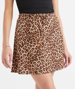 RAVEN BIAS LINEN MINI SKIRT