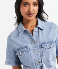 REBECCA DENIM MINI DRESS