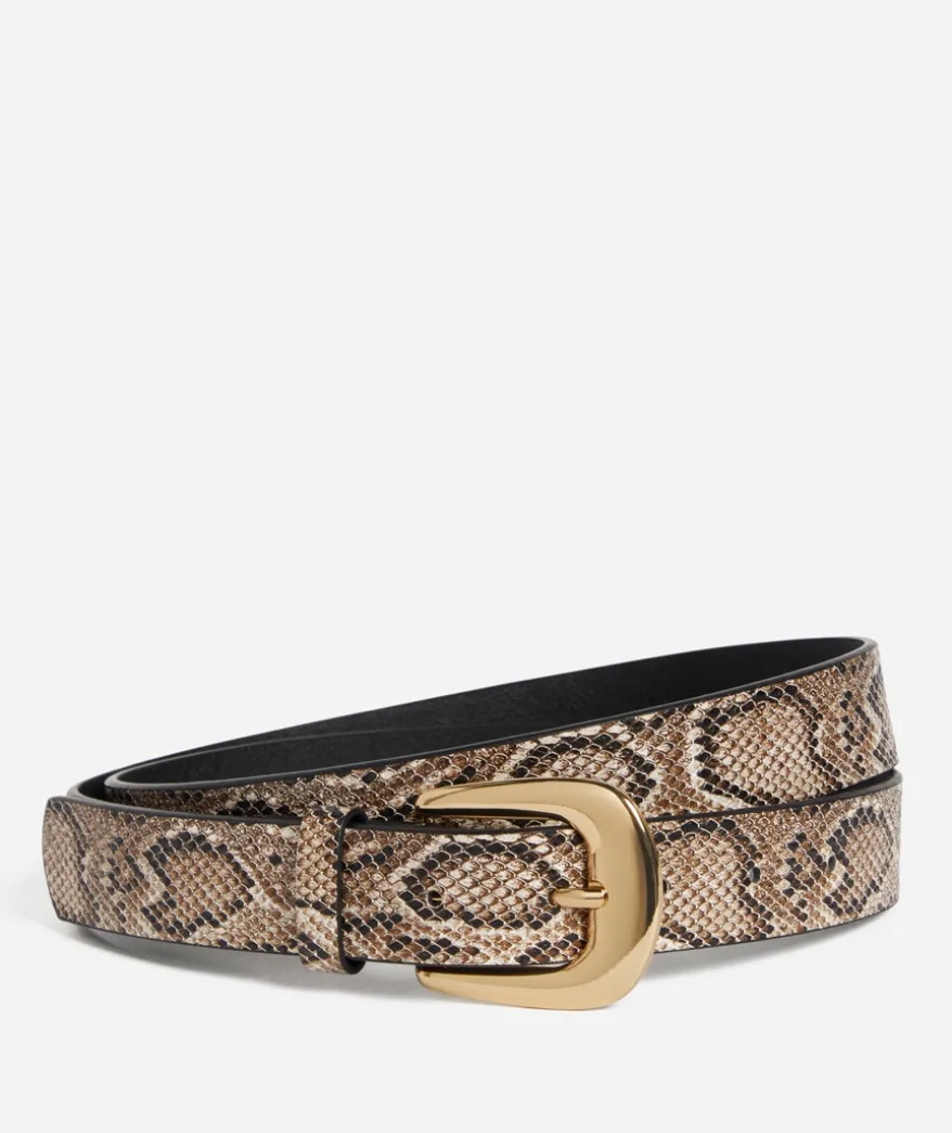 REGINA SNAKESKIN BELT