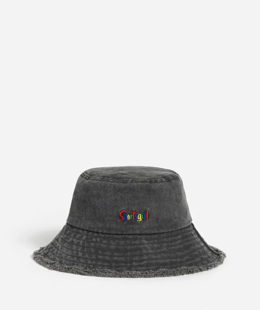 REWIND FRAYED BUCKET HAT