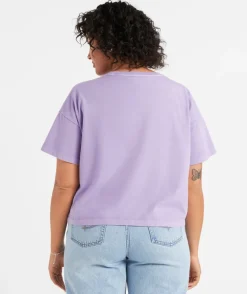 REWIND ITALIC LOGO CHOPPED TSHIRT