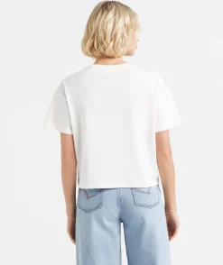 REWIND ITALIC LOGO CHOPPED TSHIRT