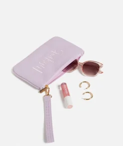 REWIND LOGO ZIPPER POUCH