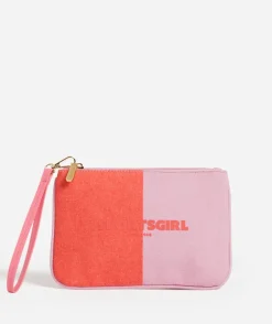 REWIND LOGO ZIPPER POUCH - COLOUR SPLICE