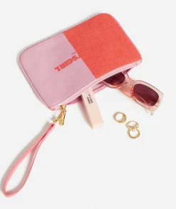 REWIND LOGO ZIPPER POUCH - COLOUR SPLICE