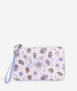 REWIND LOGO ZIPPER POUCH - SHELL PRINT
