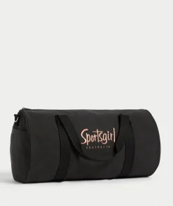 REWIND ROSE GOLD LUREX LOGO DUFFLE