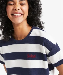 REWIND STRIPE TEXTURE TSHIRT