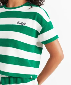 REWIND STRIPE TEXTURE TSHIRT