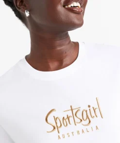 REWIND TRADITIONAL LOGO METALLIC TSHIRT