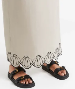 REYNA EMBROIDERED MAXI SKIRT