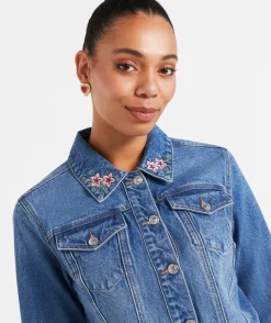 RITA EMBROIDERED DENIM JACKET