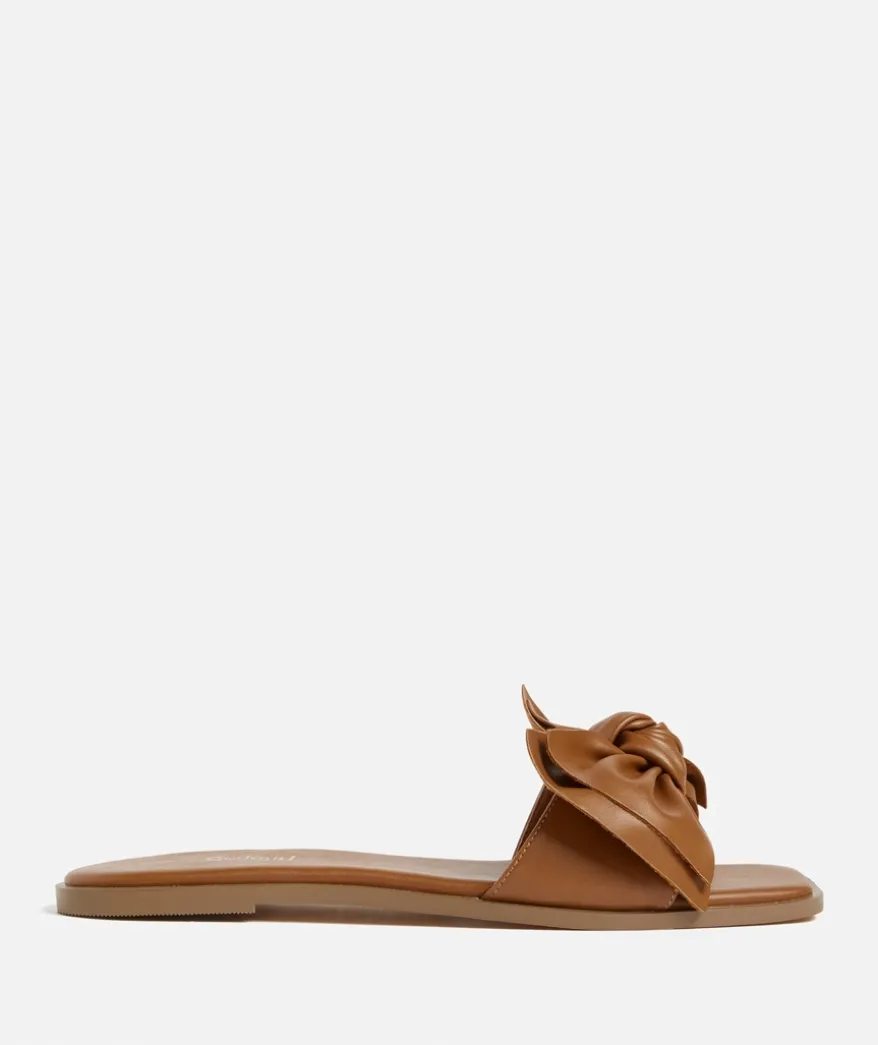 ROSIE BOW SLIDE - TAN