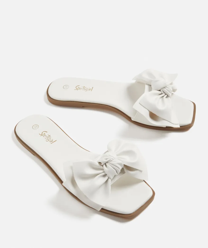 ROSIE BOW SLIDE - WHITE