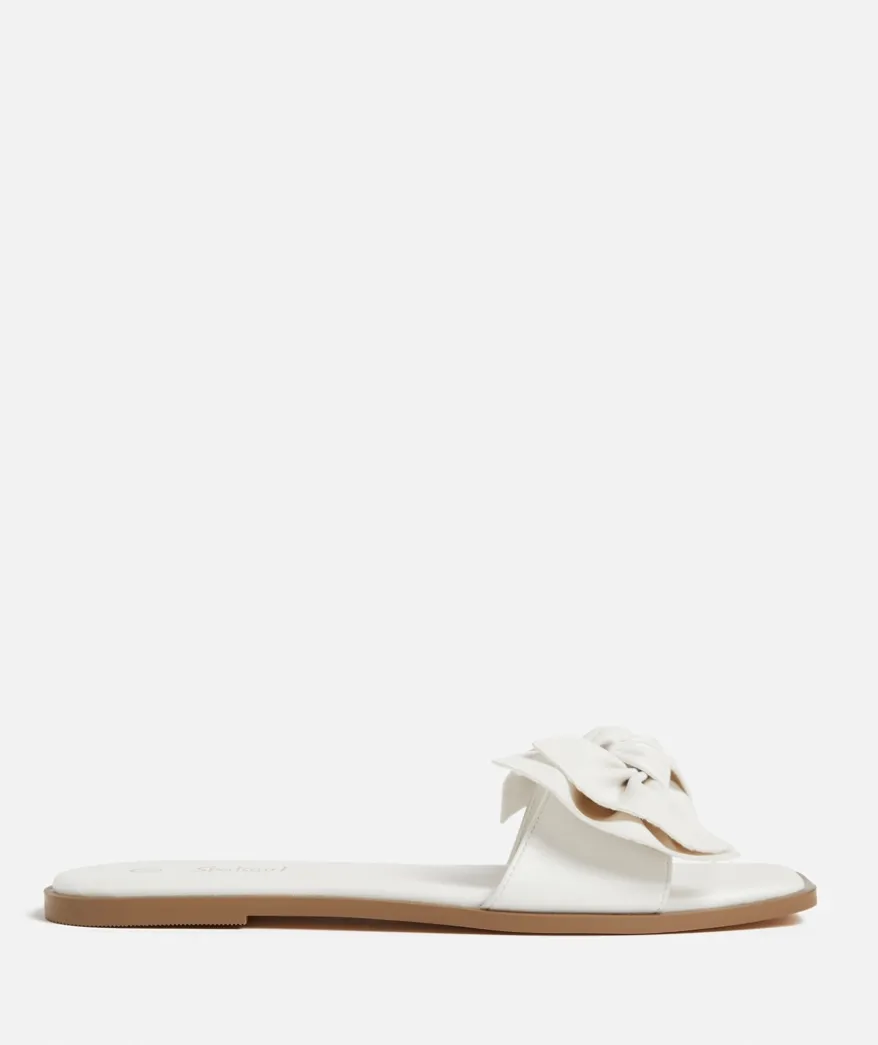 ROSIE BOW SLIDE - WHITE