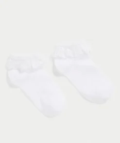 RUFFLE WHITE LACE SOCK