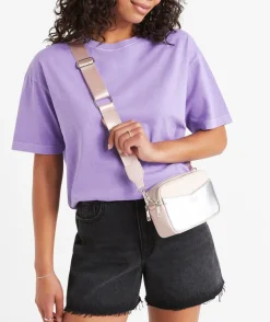 SAFFIANO SPLICE CAMERA BAG