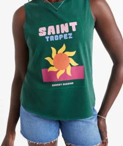 SAINT TROPEZ GRAPHIC LOOSE TANK