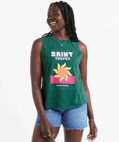 SAINT TROPEZ GRAPHIC LOOSE TANK