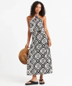 SAMARA LINEN BLEND HALTER TOP