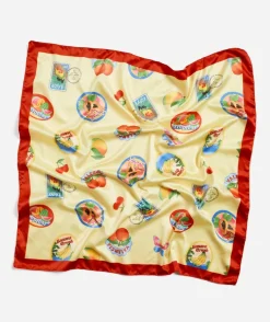 SATIN SCARF- POSTCARD PRINT