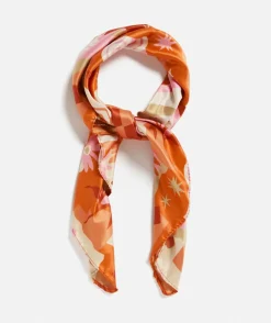 SATIN SCARF-CASA PATCHWORK PRINT