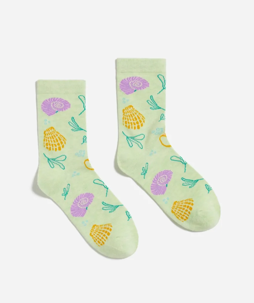 SEALIFE MOTIF CREW SOCK