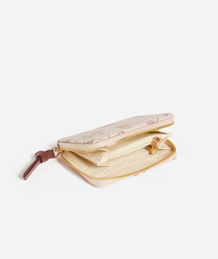 SG COLLECTION- SMALL ZIP WALLET SHELL PRINT