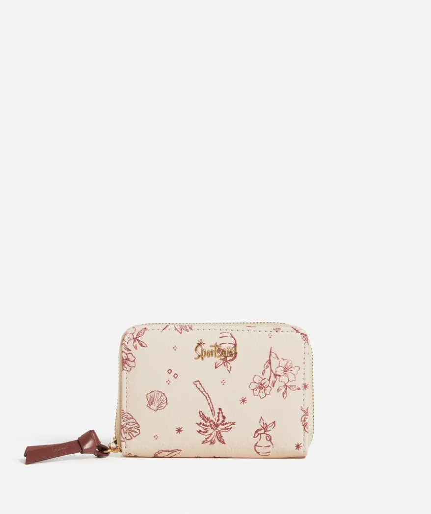 SG COLLECTION- SMALL ZIP WALLET SHELL PRINT
