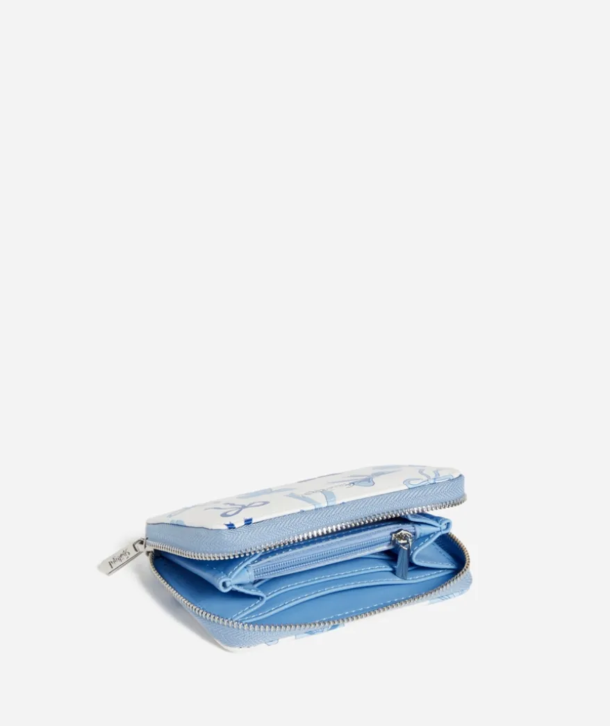 SG WALLET - BLUE BOW PRINT