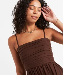 SHANA STRAPLESS MIDI DRESS